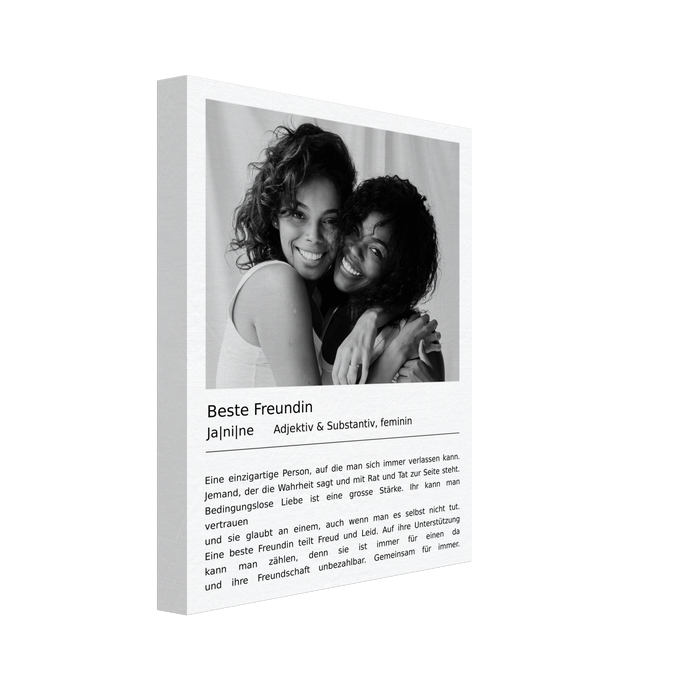 Beste Freundin Leinwand