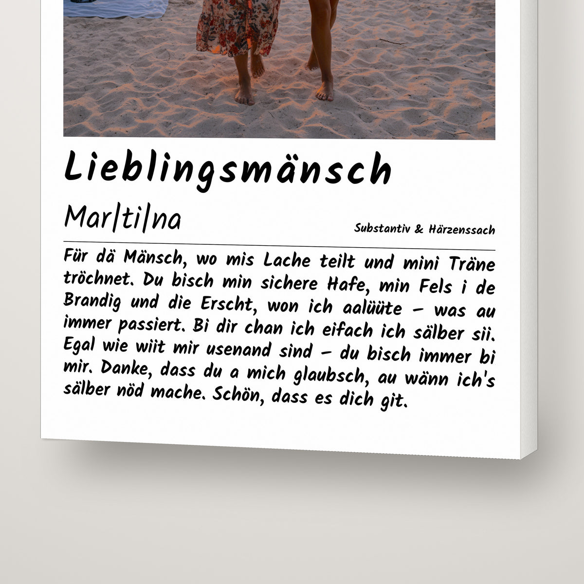 Lieblingsmänsch Leinwand