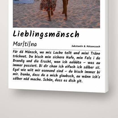 Lieblingsmänsch Leinwand