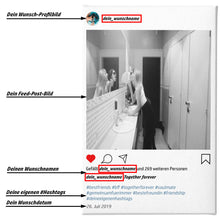 Lade das Bild in den Galerie-Viewer, Personalisierter Feed-Post 30x20cm
